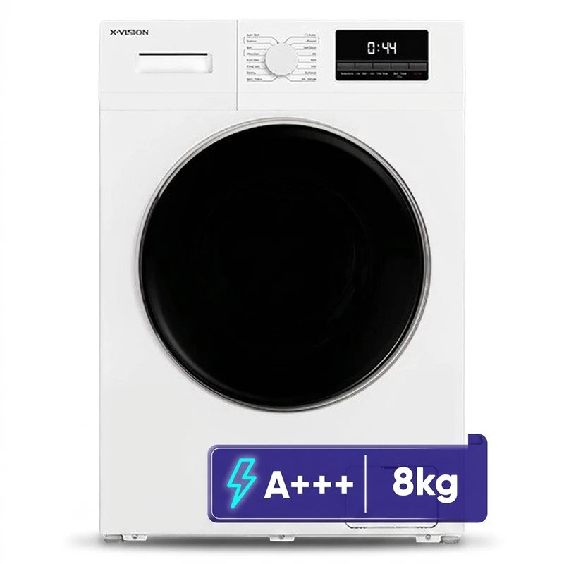 ماشین لباسشویی درب از جلو ایکس ویژن مدل TG82-AS/AW