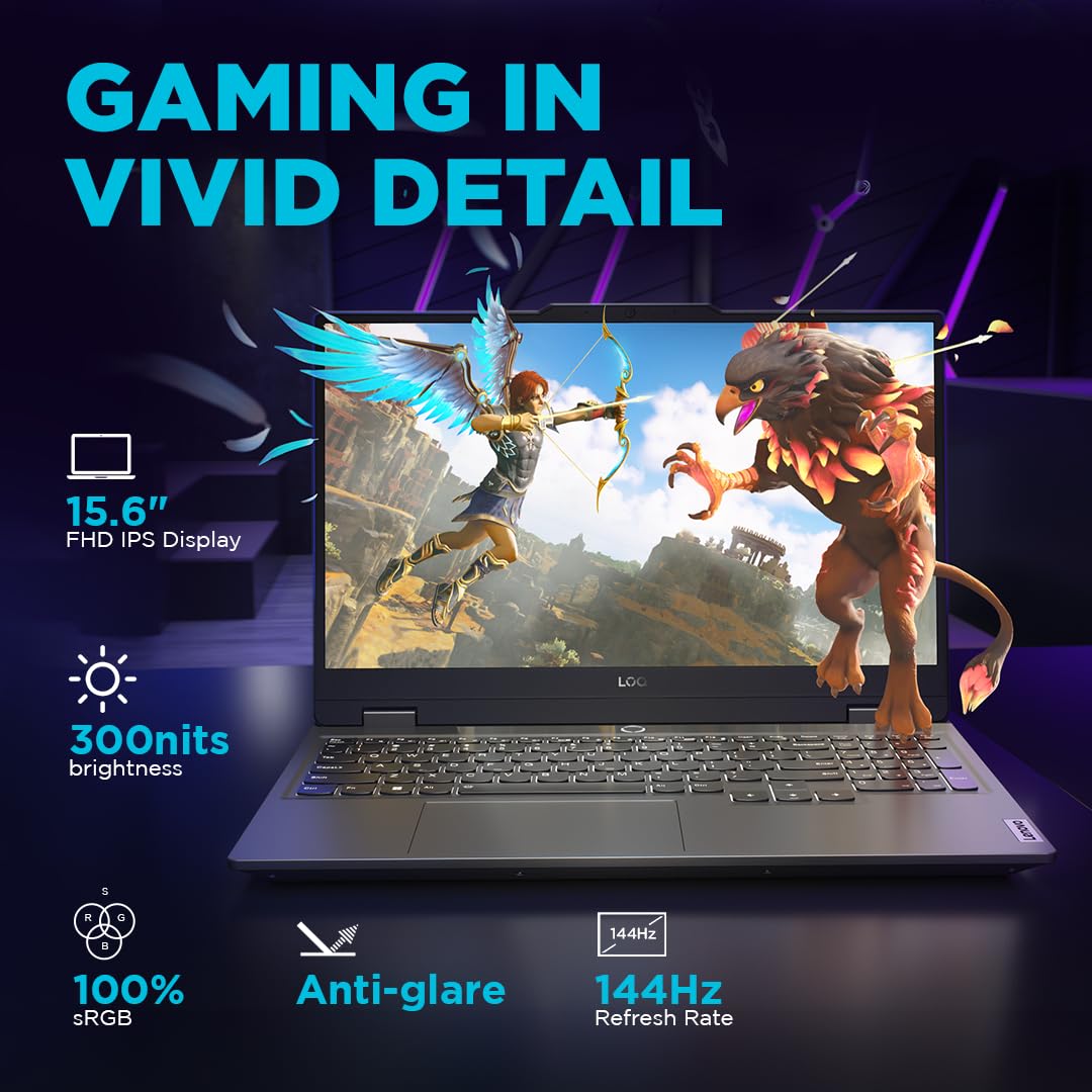 لپ تاپ 15.6" اینچی لنوو Lenovo LOQ 2024 Core i7-14700HX/16GB/512GB/8-4060