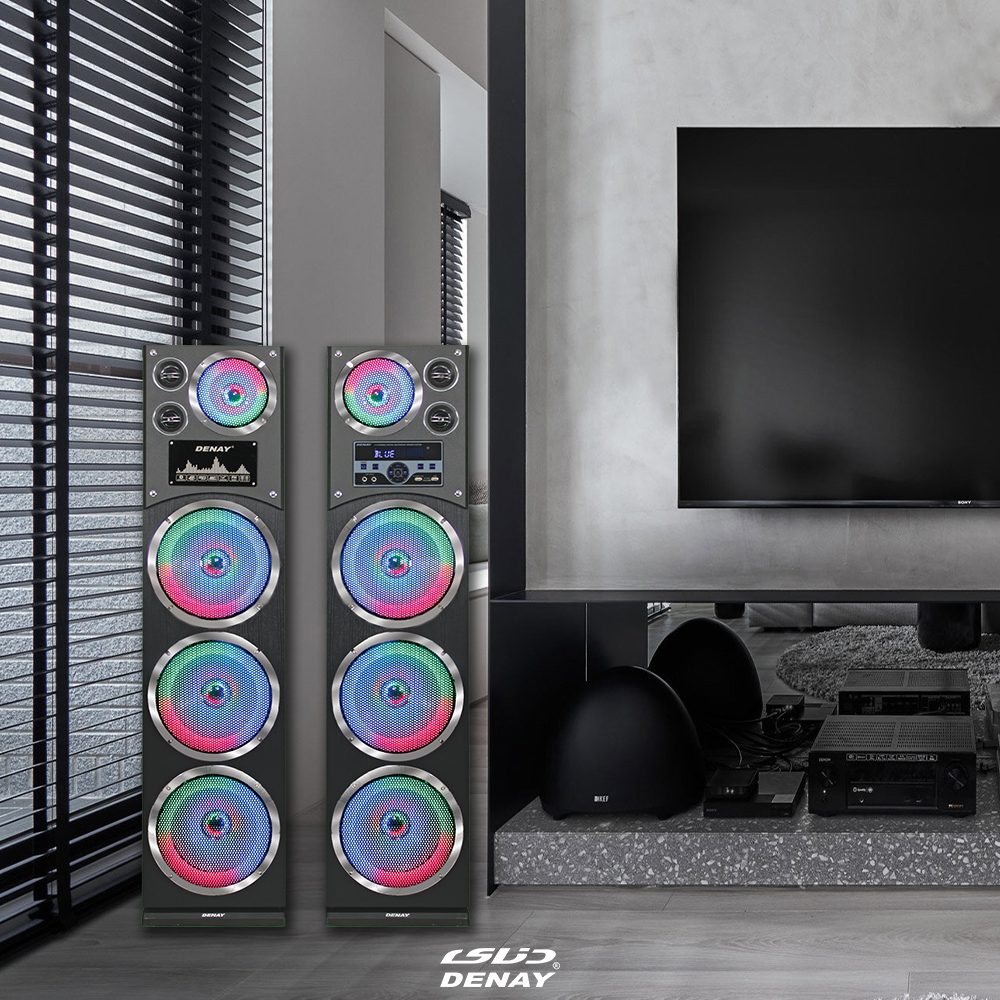 اسپیکر خانگی رقص نور دار دنای مدل DA3010LW6RS